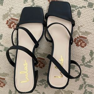 Brand New Black heeled Sandals